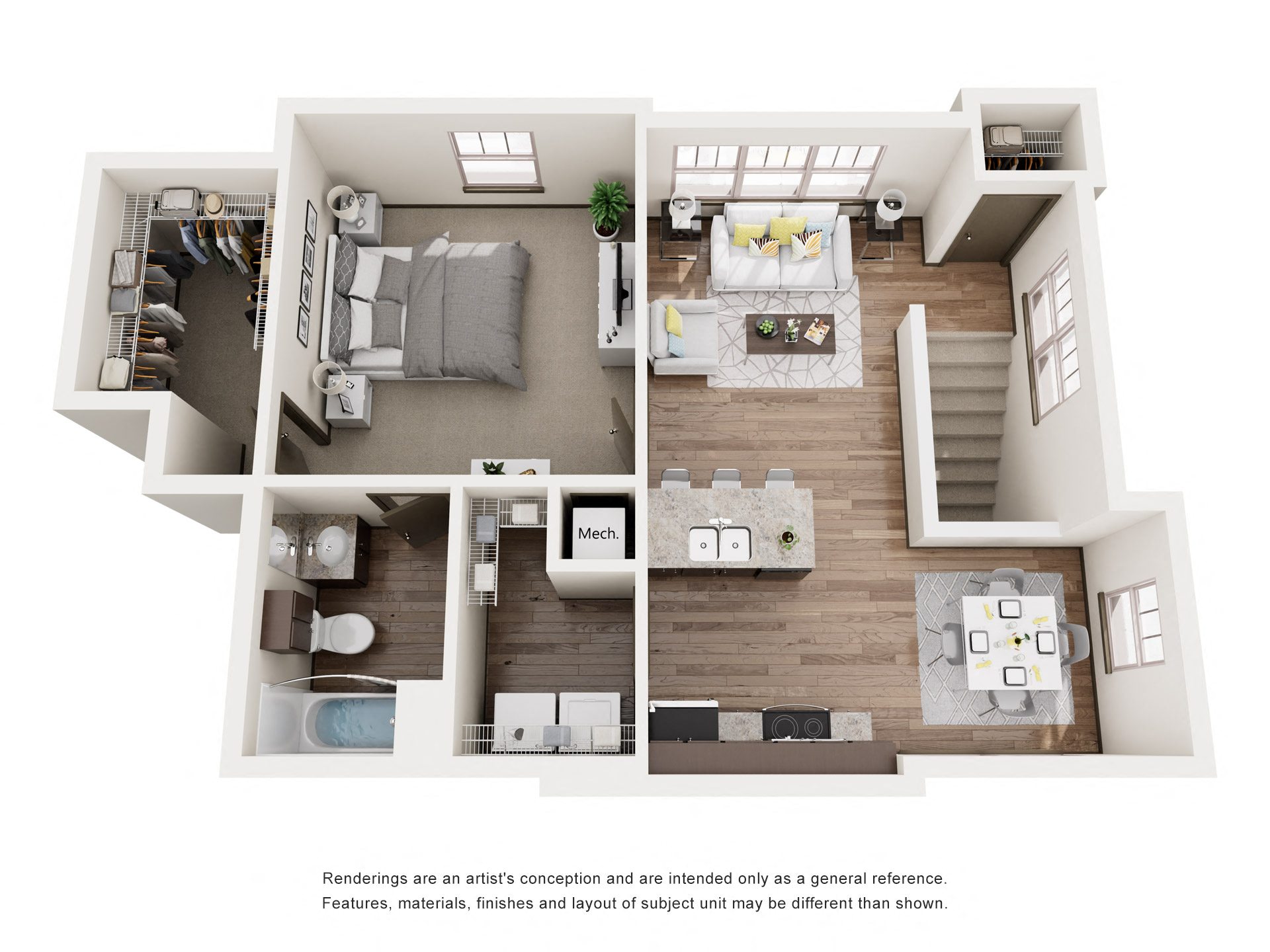 A3_OneBedroom floor plan